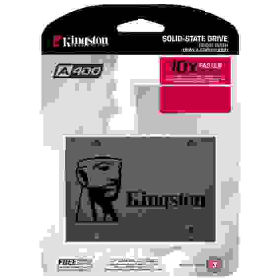 Твердотельный накопитель SSD Kingston A400 SA400S37/960G 960GB 2.5" Client SATA 6Gb/s, 500/450, MTBF 1M, TLC, 300TBW, RTL {10} (277357)
