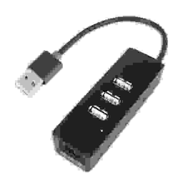 Аксессуары Speed Dragon USB 2.0 HUB на 3 порта + 1xRJ45 (FG-UU201B/1AB-BU01) OEM {50}