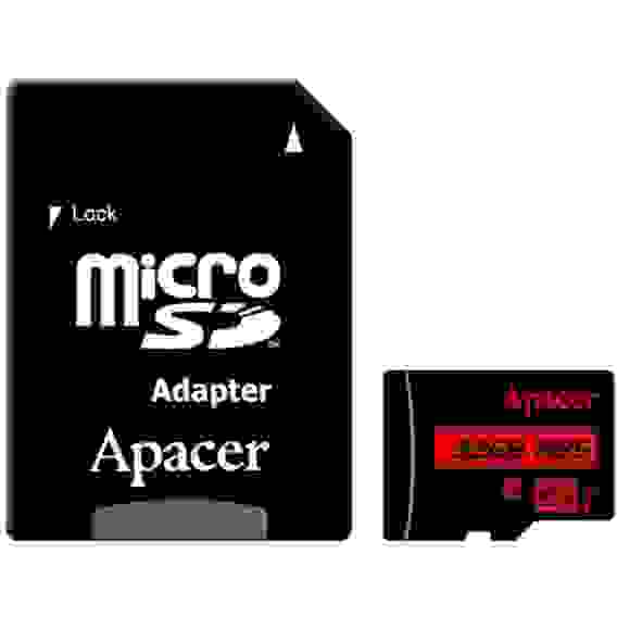 Карта памяти Apacer microSDHC 32GB Apacer Memory Card AP32GMCSH10U5-R UHS-I U1 Class 10, R85, Adapter, RTL (912619)