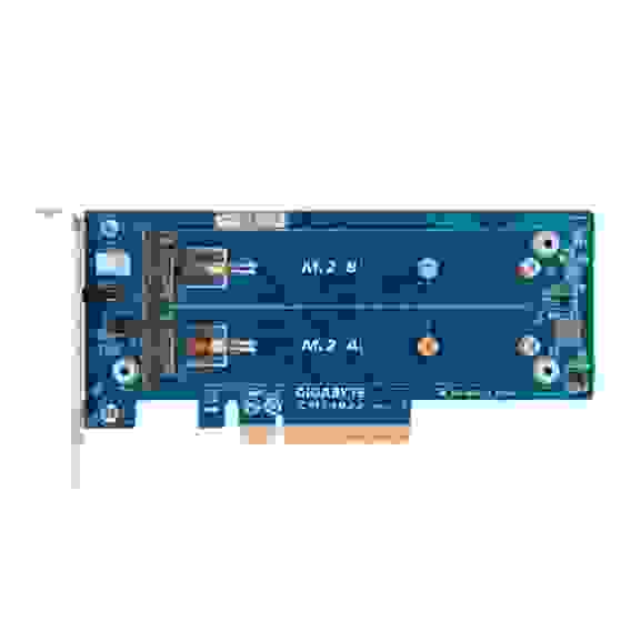 Контроллер Gigabyte CMT4032 Supports up to 2 x PCIe Gen3 x4 M.2 SSD drives, Type 2280/22110 support, LP OEM
