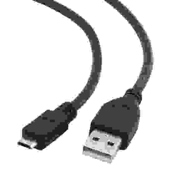 Кабель USB 2.0 Pro Cablexpert CCP-mUSB2-AMBM-1M AM/microBM 5P, 1м, экран, черный, пакет (082105)