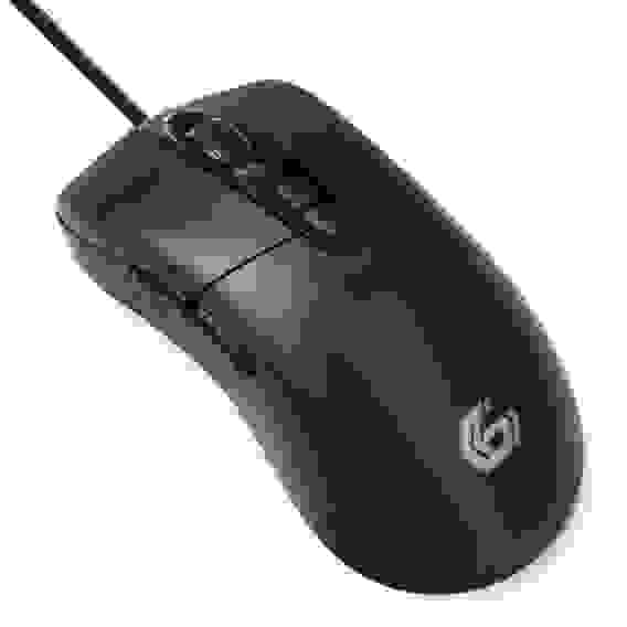 Мышь игровая Gembird MG-550, USB, черный, код «Survarium", 5 кнопок+колесо-кнопка+кнопка огонь," 3200 DPI, подсветка 6 цветов, программное обеспечение, кабель тканевый 1.75м (209937)