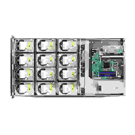 Корпус Chenbro RM14500H01*13640 1U,12BAY HDD,W/REAR WINDOW+MINI SAS CABLE,SINGLE(CHENBRO,SR/SK),REV.A01
