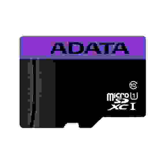 Карта памяти ADATA microSDXC 64GB ADATA Memory Card AUSDX64GUICL10-RA1 UHS-I Class 10, 50/10 MB/s, Adapter, RTL AUSDX64GUICL10-RA1 (796849)