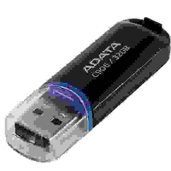 USB накопитель ADATA C906 AC906-32G-RBK USB 2.0 32GB, Black, RTL (791912)
