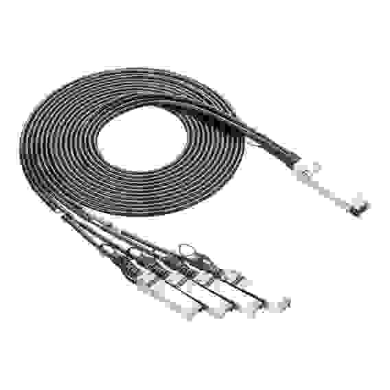 Кабель Fibertrade FT-QSFP28/4SFP28-CabP-AWG30-2, Кабель 100G, QSFP28 to 4x25G SFP28, AWG30 витая пара, 2м