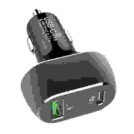 Зарядное устройство ACD АЗУ (ACD-С632P-V1B) 63Вт, Автомобильное ЗУ, 2xUSB 1PD+1QC, 3.6;20В/3А RTL