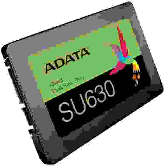 Твердотельный накопитель SSD ADATA SU630SS ASU630SS-1T92Q-R 1.92TB 2.5" Client SATA 6Gb/s, 520/450, IOPS 40/65K, MTBF 1.5M, 3D QLC, 400TBW, RTL (773551)
