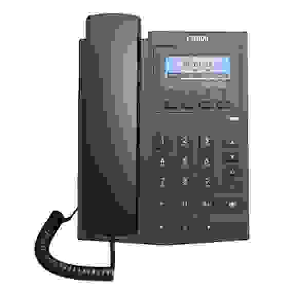 Телефон IP Fanvil X1P 2 линии, ч/б экран c подсветкой, HD, 10/100 Мбит/с, PoE