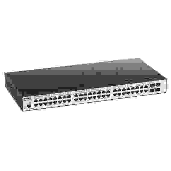 Коммутатор D-Link DGS-3000-52L/B1A Управляемый коммутатор 2 уровня с 48 портами 10/100/1000Base-T и 4 портами 1000Base-X SFP, RTL {3} (429620)