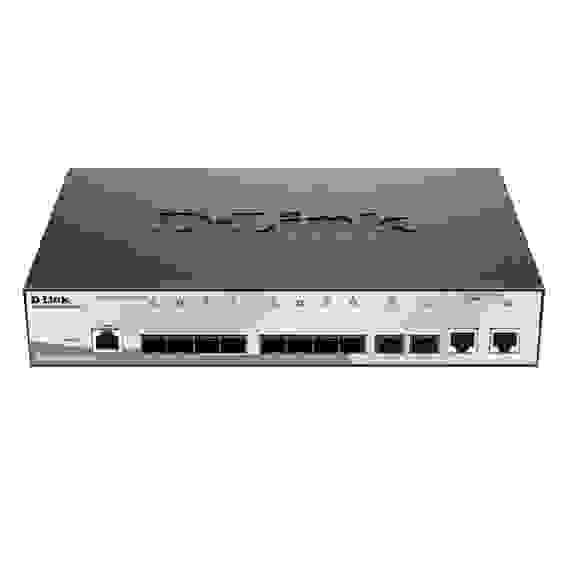 Коммутатор D-Link DGS-1210-12TS/ME/B1A Управляемый коммутатор 2 уровня с 10 портами 1000Base-X SFP и 2 портами 10/100/1000Base-T, RTL {5} (415302)
