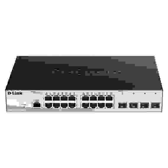 Коммутатор D-Link DGS-1210-20/ME/B1A Управляемый коммутатор 2 уровня с 16 портами 10/100/1000Base-T и 4 портами 1000Base-X SFP {5} (429187)