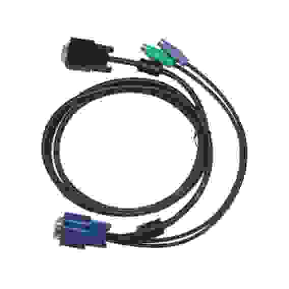 Кабель D-Link DKVM-IPCB5 Кабель для KVM-переключателя DKVM-IP8 длиной 5 м с разъемами VGA и PS/2