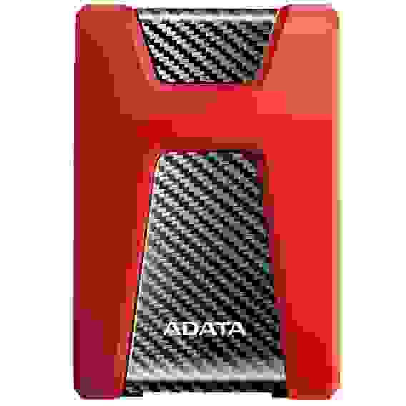 Жесткий диск внешний ADATA HD650 AHD650-1TU31-CRD 1TB 2.5" USB 3.1, LED indicator, Red, RTL (799130)