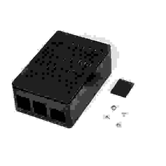 Корпус ACD RA509 Black ABS Case (Install 3010/3007 Fans or 3.5 Inch Touch Screen), совместим с креплением VESA Mount, for Raspberry PI 4B
