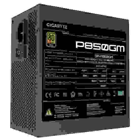 Блок питания Gigabyte P850GM GP-P850GM 850W, 80 Plus, Gold, Полностью модульный, RTL (551865)