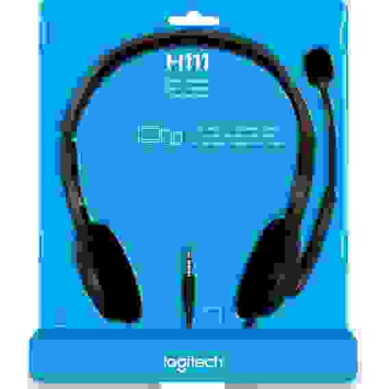 Гарнитура Logitech H111 |981-000593| 1 x 3.5мм, кабель 1.8м (057340)
