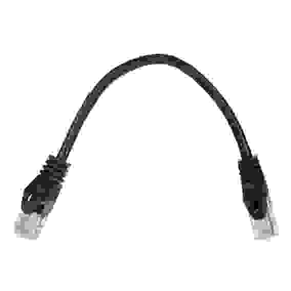 Патч-корд ACD-LPU5C-2DB Cat5e UTP 24AWG 4Pair, 7/0.18мм CU Черный, 0.2м, (741692)