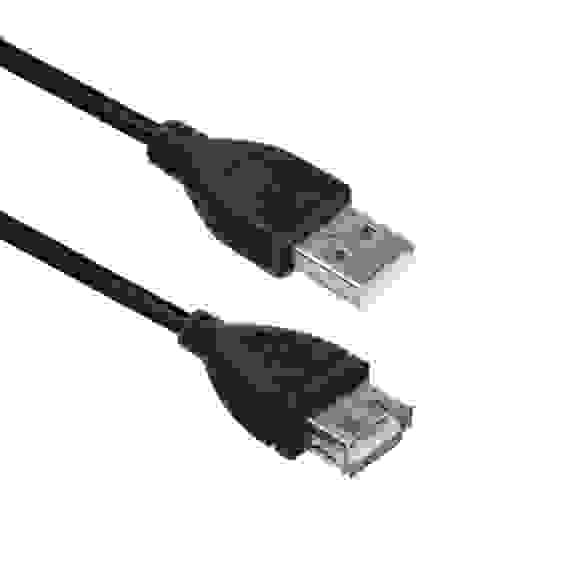 Кабель ACD-U2AAF-20L |ACD-U2AAF-20L| USB 2.0, A male - A feмale, ТТХ: |ACD-U2AAF-20L| (7/0.12BC+PE)*1P+(7/0.12BC+PE)*2C+7/0.12BC+AL+PVC OD4.0, Черный, 2м (742057)