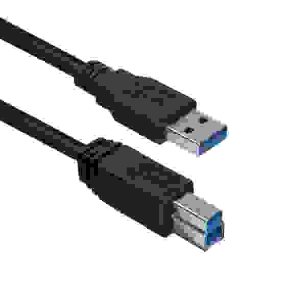 Кабель ACD-U3ABM-20L |ACD-U3ABM-20L| USB 3.0, A male - B male, ТТХ: |ACD-U3ABM-20L| (7/0.12BC+HDPE)*1P+|(7/0.12BC+HDPE)*2C+7/0.12BC+AL|*2P +7/0.16BC*2C+AL+7/0.12BC+B(80/0.12AL)PVC5.5, Черный, 2м (742088)