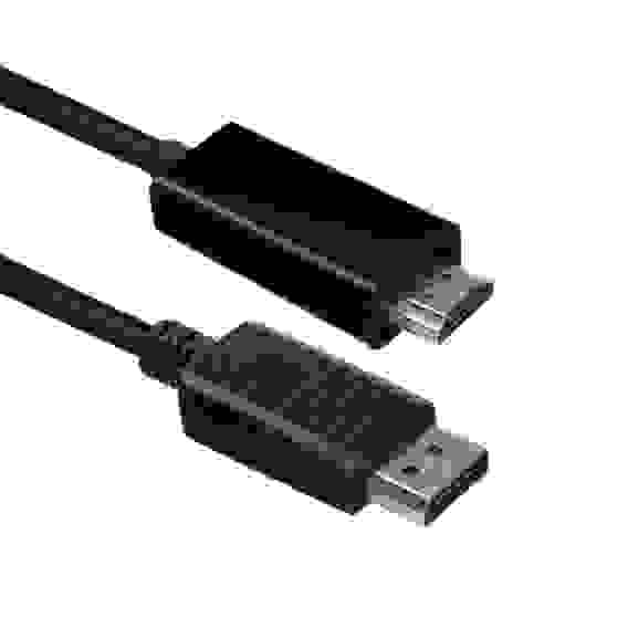 Кабель ACD-DDHM2-18B |ACD-DDHM2-18B| DisplayPort 1.2, DP-HDMI, Golden Plated, 20m/19m, Черный, 1.8м |ACD-DDHM2-18B| (742453)