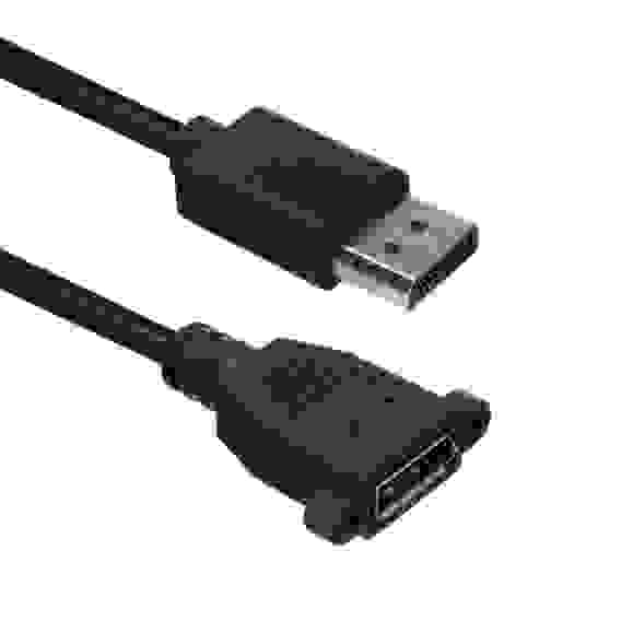 Кабель ACD-DDPF2-50B |ACD-DDPF2-50B| DisplayPort 1.2, DP extension, Golden Plated, 20m/20f, Черный, |ACD-DDPF2-50B| 5м, (742521)