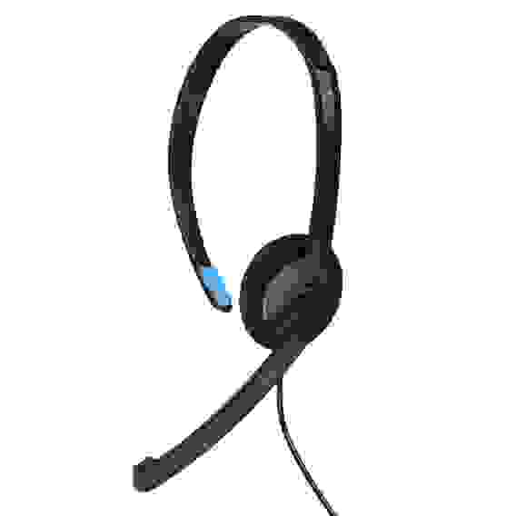 Гарнитура ACD-Call H100A |ACD-H100A-AB1| черная, mini jack 3.5mm, 1х динамик 40мм, поворотный |ACD-H100A-AB1| микрофон, управление на проводе, длина провода 1,6м (551929)