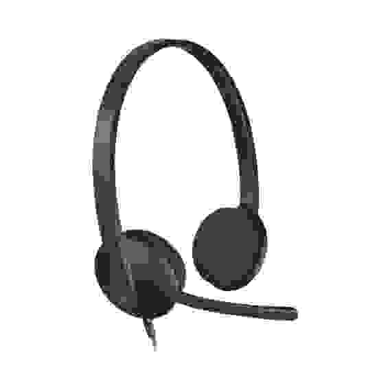 Гарнитура Logitech H340 |981-000475| черная, USB, поворотный микрофон, кабель 1.8м