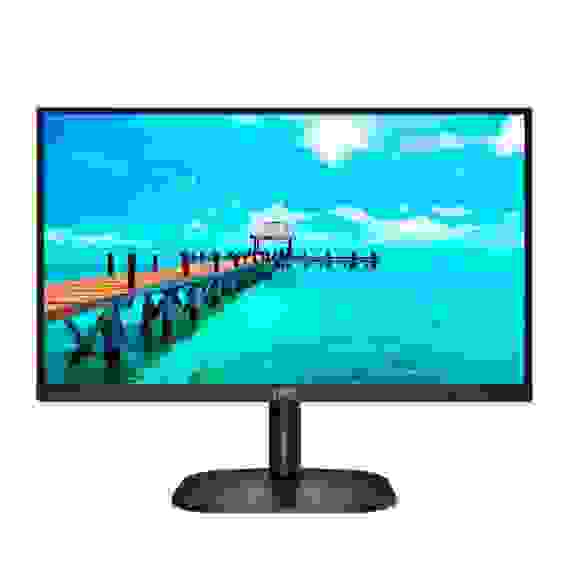 Монитор AOC 23.8" 24B2XH Black (IPS, 1920x1080, D-sub+HDMI, 4 ms, 178°/178°, 250 cd/m, 20M:1(1000:1) (147170)