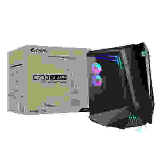 Корпус Gigabyte AORUS C700 Glass FullTower, E-ATX, USB-C x1, USB3.0 X4, HDMI x1, Audio I/O, Black, TG