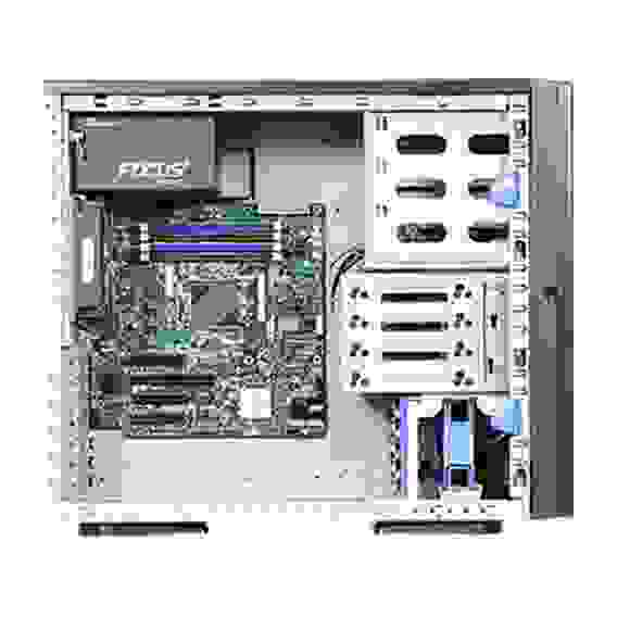 Корпус Chenbro SR20966H04*14649 Chassis. w/o HDD Cage, USB3.0, Rackable,1x SR20966 Front Bezel, Silver/Black,1x 120mm Fan, PWM, T25, Two Ball Bearing, L650mm, 2600RPM with finger guard, Rear(AVC),1x 120mm Fan Holder, Blue,1x Metal Key Lock (on rear panel)