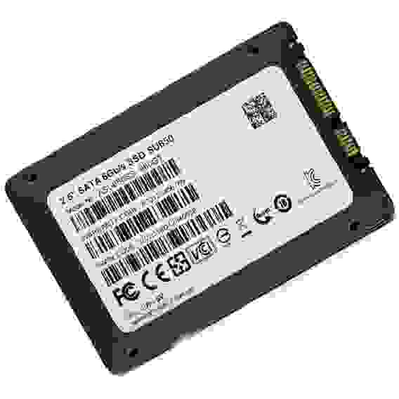 Твердотельный накопитель SSD ADATA SU650 ASU650SS-512GT-R 512GB 2.5" Client SATA 6Gb/s, 520/450, IOPS 40/75K, MTBF 2M, 3D NAND, DRAM less, 280TBW, 0,5DWPD, RTL {100} (931528)