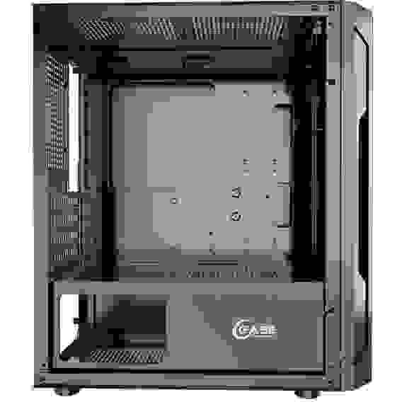 Корпус Powercase Корпус Powercase Mistral Micro Z3B Mesh LED, Tempered Glass, 2x 140mm + 1х 120mm 5-color fan, чёрный, mATX (CMIMZB-L3) (202599)