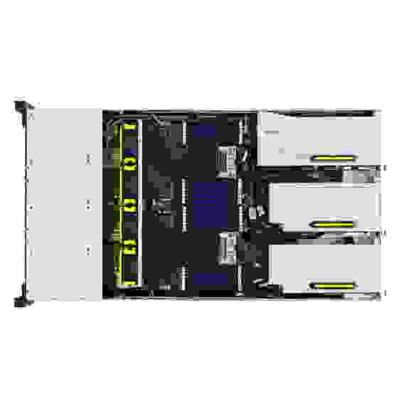 Платформа системного блока ASUS RS720A-E11-RS24U 6x SFF8643 (SAS/SATA)+ 4x SFF8654x8 (support 24xNVME with expander) on the backplane, 2x 10GbE (Intel x710), GPU support, 2x 2400W, (425724)