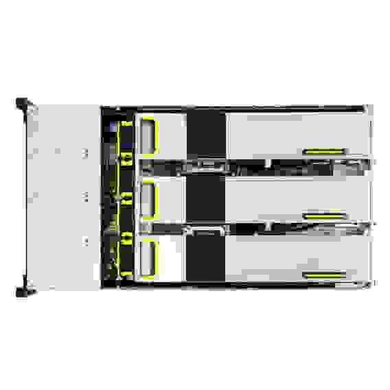 Платформа системного блока ASUS RS720A-E11-RS24U 6x SFF8643 (SAS/SATA)+ 4x SFF8654x8 (support 24xNVME with expander) on the backplane, 2x 10GbE (Intel x710), GPU support, 2x 2400W, (425724)