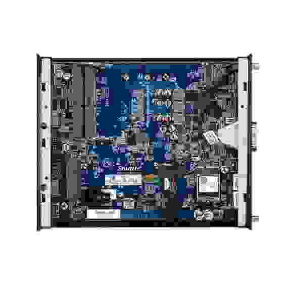Платформа системного блока с ЦПУ Shuttle DS20U Intel Celeron 5205U Fanless Support 1080P FHD /2xHDMI+DP/2xDDR4L 2400 Mhz SODIMM Max 32GB/ 2хGLan, 802.11 b/g/n WLAN /COM/SD card reader, 65W adapter, VESA RTL {4} (003900)