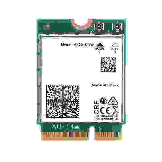 Адаптер беспроводной связи (Wi-Fi) Intel Адаптер Intel® Wi-Fi серии 6 AX201 (AX201.NGW) 2230, 2x2 AX+BT, No vPro®,999TD0 (M.2: CNVio2)