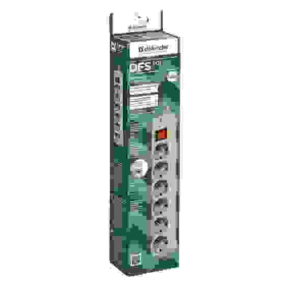 Сетевой фильтр DFS 601 1,8 м, 6 розеток DEFENDER (994060)