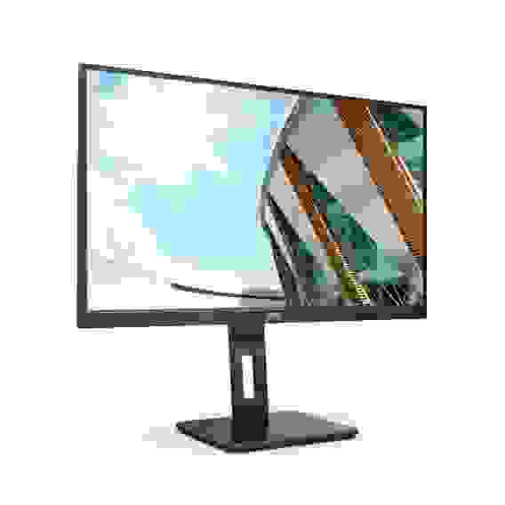 Монитор AOC 27" Q27P2Q Black (IPS, 2560x1440, D-sub+HDMI+DP, 4 ms, 178°/178°, 300 cd/m, 1000:1, MM, Pivot) (189961)