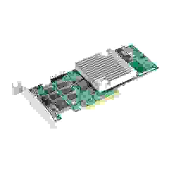 Контроллер SuperMicro AOC-S3908L-H8IR-32DD-O 8 internal SAS3 ports, Supports up to 32 physical devices w/ expander, 1x SlimSAS x8 black (100-Ohm) connector