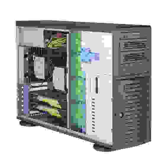 Корпус SuperMicro Bad Pack CSE-743AC-1K26B-SQ 8x 3.5"/2.5" SAS3/SATA3 Backplane for Hot-Swappable Drives,Whisper-Quiet (<27dB),Front HDD Door Lock &amp; Side Panel Intrusion Switch,Front I/O Ports: 2x USB 3.0,2x 8cm PWM Fans &amp; 1x 9cm Rear PWM Fan