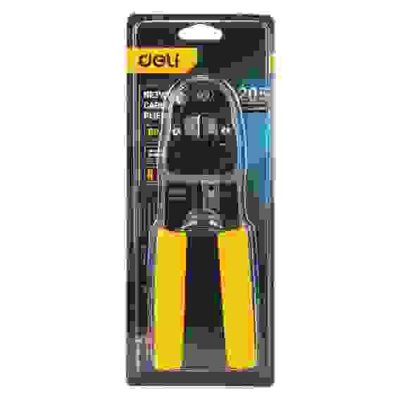 Обжимные клещи Deli RJ45 Deli DL381008 205мм, зачистка проводов, кусачки и обжимной инструмент 3-в-1