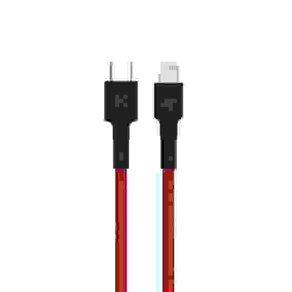 Кабель Type-C/Lightning Xiaomi ZMI 100см MFI , 3A, 18W PD Материал оплетки нейлон/кевлар (AL873K) красный 402667