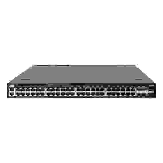 Коммутатор Edge-corE 4630-54PE-O-AC-F Edge-corE AS4630-54PE, 48-Port GE RJ45 port PoE++, 4x25G SFP+, 2 port 100G QSFP28 for stacking, Broadcom Trident 3, Dual-core Intel Denverton CPU, dual AC 1200W PSUs and 2 + 1 Fan Modules with port-to-power airflow, 2