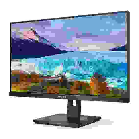 Монитор 23.8" PHILIPS 243S1 IPS, 1920x1080, 75Hz, 4ms, 300сd/m, 1000:1 | HDMI(1.4), DP(1.2), Type-C(PD-65W), 4xUSB | HAS, Pivot, Swivel, InPSU, Speakers, Vesa 100, Black