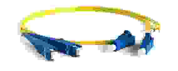 Кабель Hyperline FC-D2-9-LC/UR-SC/UR-H-1M-LSZH-YL Патч-корд волоконно-оптический (шнур) SM 9/125 (OS2), LC/UPC-SC/UPC, 2.0 мм, duplex, LSZH, 1 м