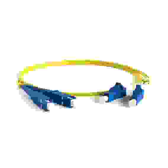 Кабель Hyperline FC-D2-9-LC/UR-SC/UR-H-1M-LSZH-YL Патч-корд волоконно-оптический (шнур) SM 9/125 (OS2), LC/UPC-SC/UPC, 2.0 мм, duplex, LSZH, 1 м