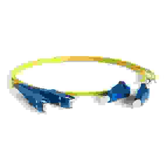 Кабельная сборка Hyperline FC-D2-9-LC/UR-SC/UR-H-20M-LSZH-YL Патч-корд волоконно-оптический (шнур) SM 9/125 (OS2), LC/UPC-SC/UPC, 2.0 мм, duplex, LSZH, 20 м