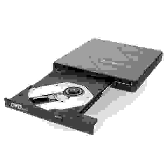 Внешний DVD-привод Gembird DVD-USB-04 USB 3.0 со встроенным кардридером и хабом пластик, черный (271668)