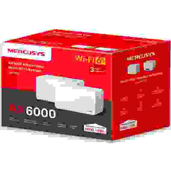 Усилитель Wi-Fi сигнала Домашняя Mesh система Mercusys Halo H90X(2-pack) AX6000